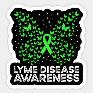 Lyme Disease Awareness Butterfly Lyme Disease Sticker